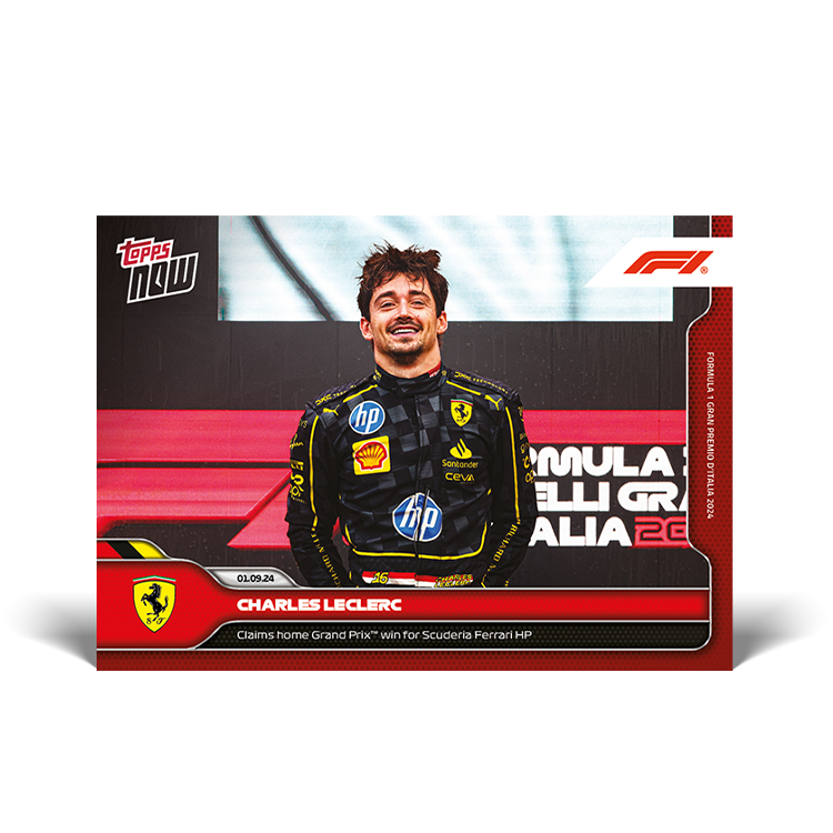 Charles Leclerc - 2024 F1 Topps NOW® #49 Italian GP Ferrari主場贏車卡｜PR 3,888