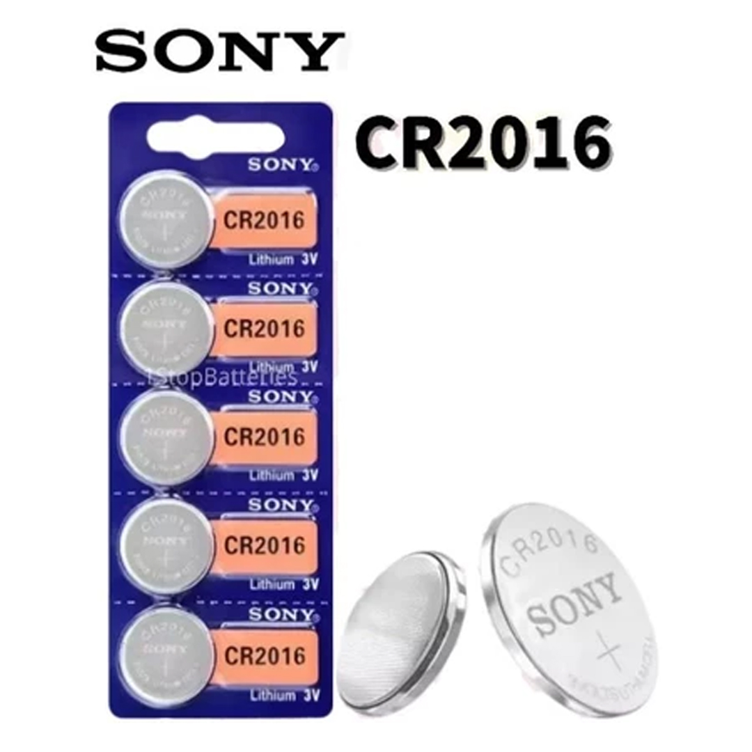  SONY CR2016 鈕扣電池 3V 電餅 電芯 鈕型電池 - 1粒裝 / 5粒 SONY CR2016 Button Battery 3V Cylinder Battery - 1-pack / 5-pack