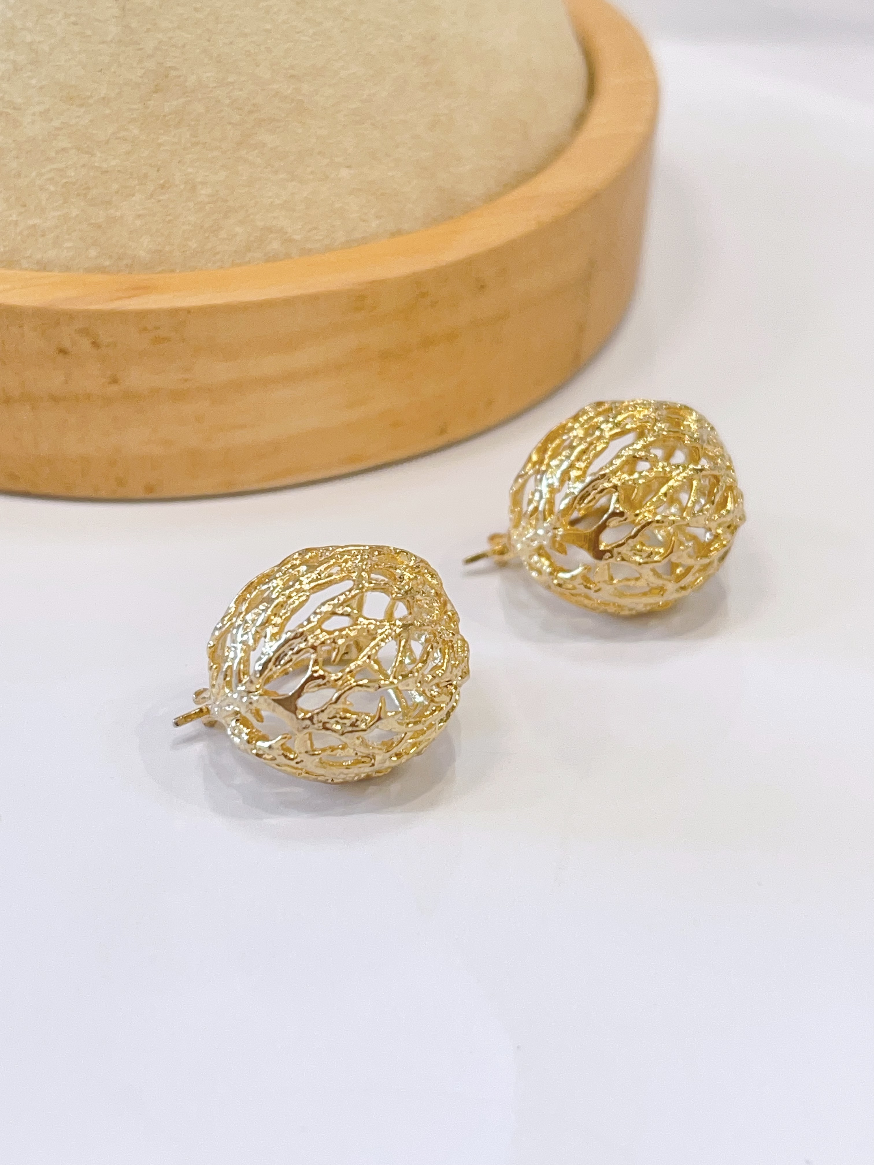 简约又不失高级感圆圈设计耳扣耳环