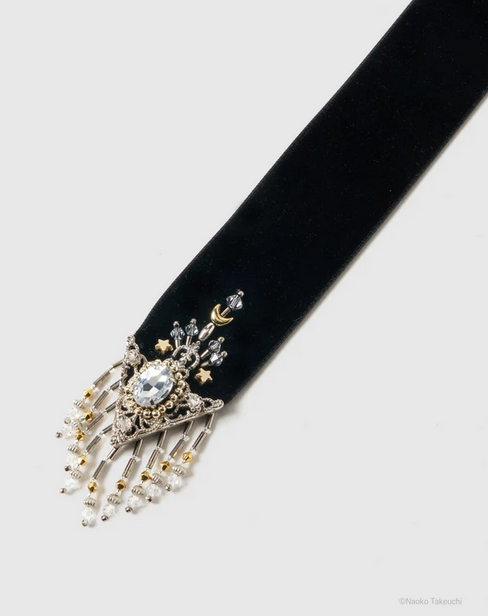 《Pre-Order》Sailor Moon crystal silver tip velvet long ribbon｜tanakadaisuke X Pretty Guardians Sailor Moon (26S44-P)