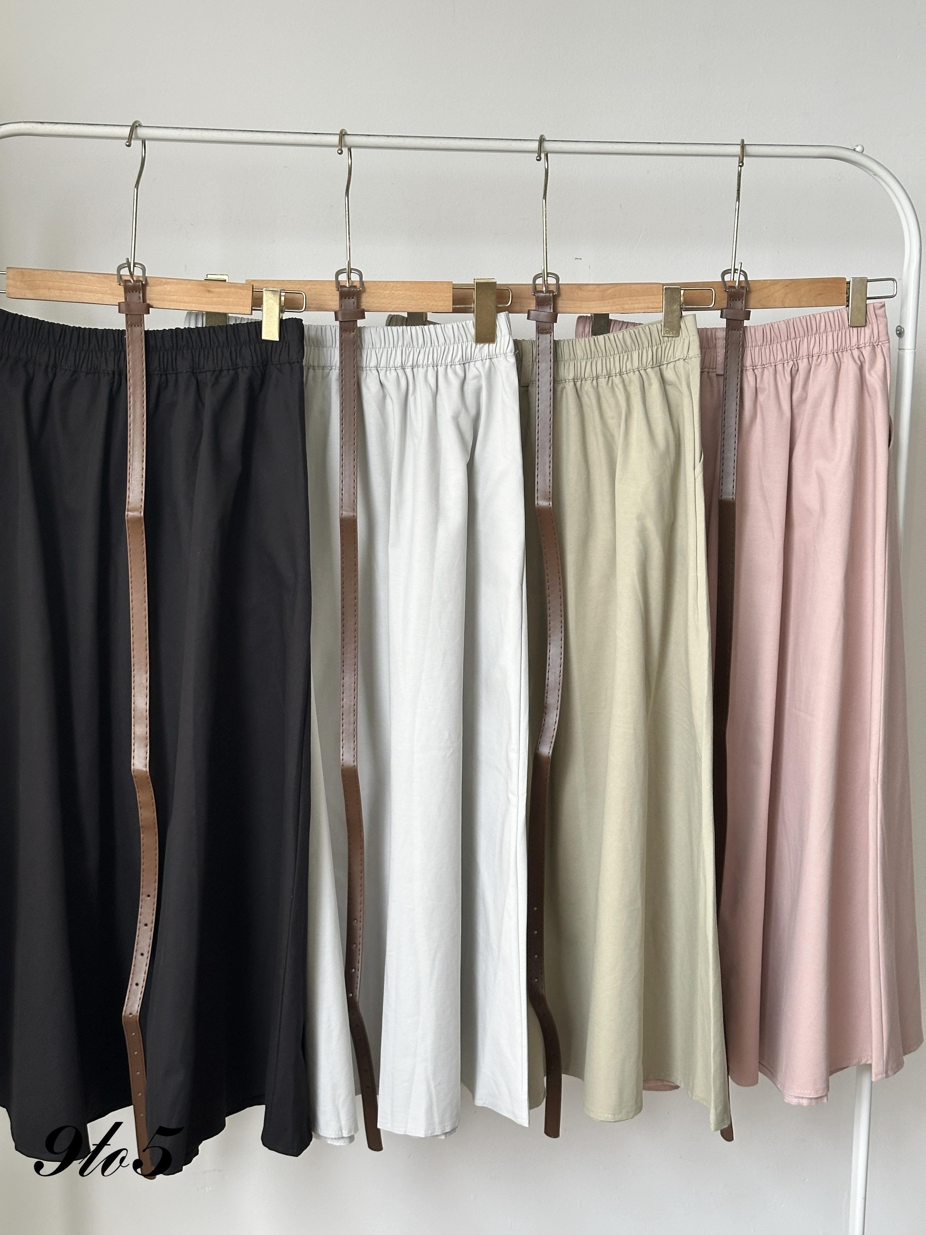S1842 A Line Long Skirt - 4 Colors 