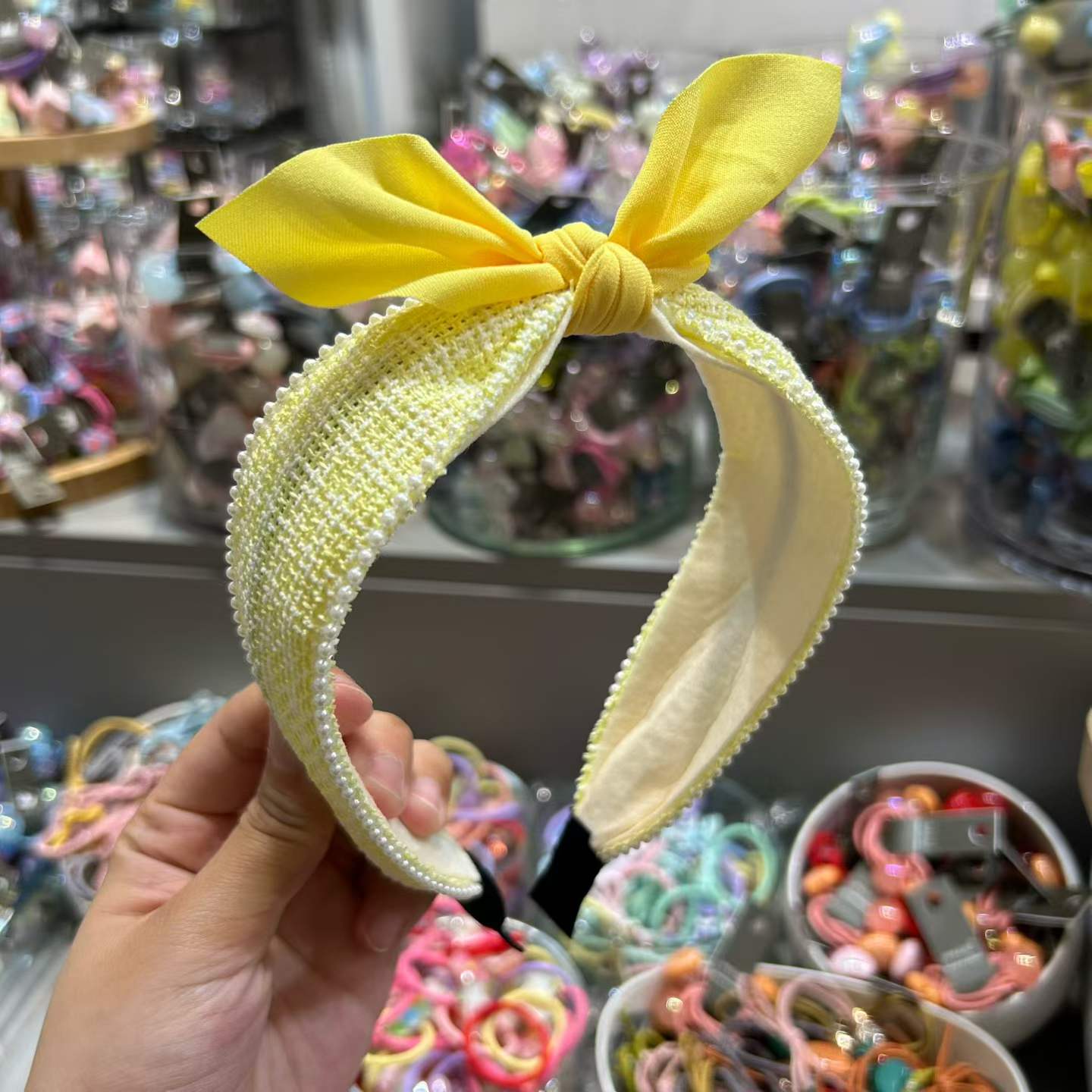🎀 珍珠蝴蝶結兒童頭箍 🎀