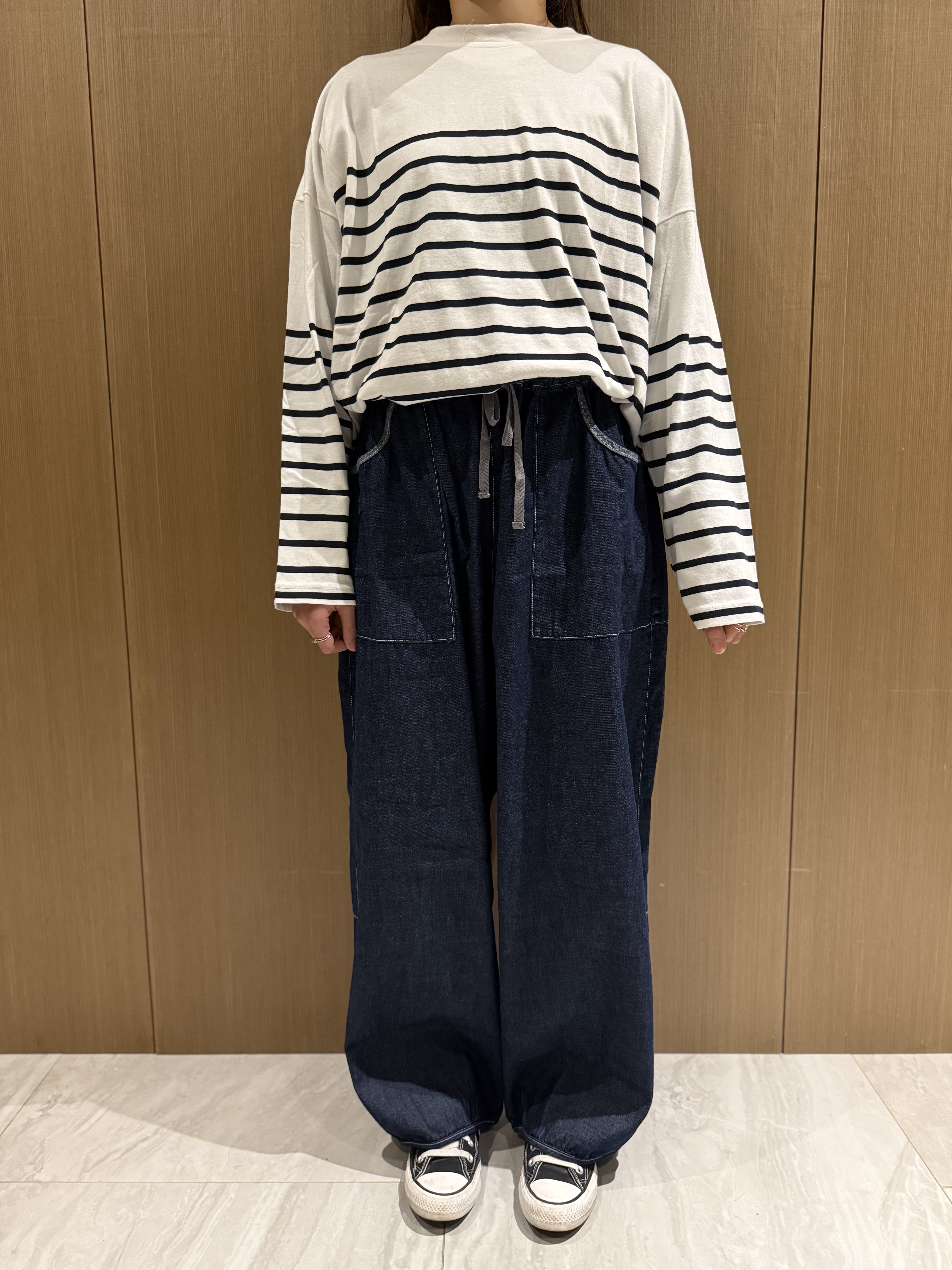 日系拼色橫間𝐭𝐨𝐩