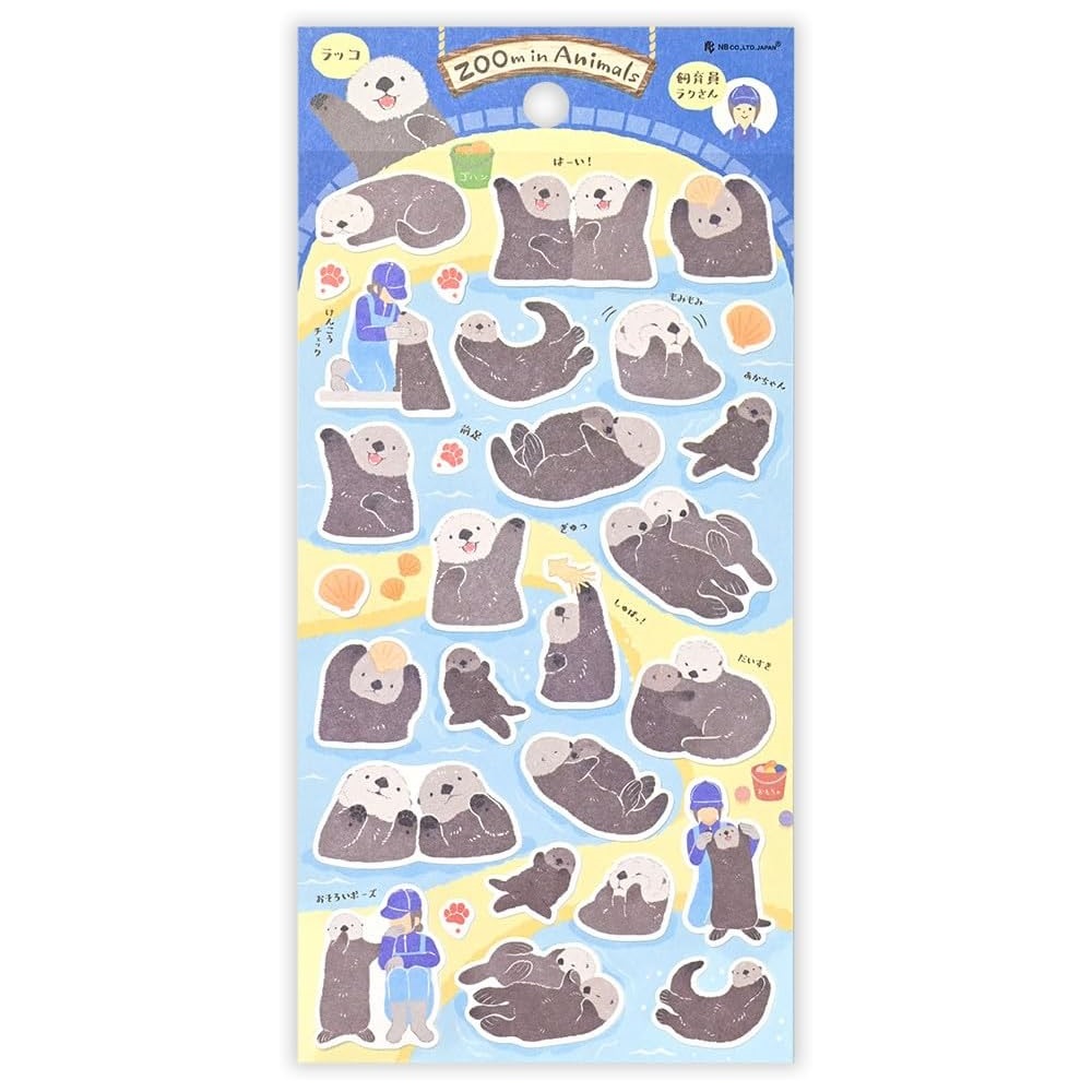 現貨｜ZOOm in Animals 海獺 日本製 貼紙 (5424116) 