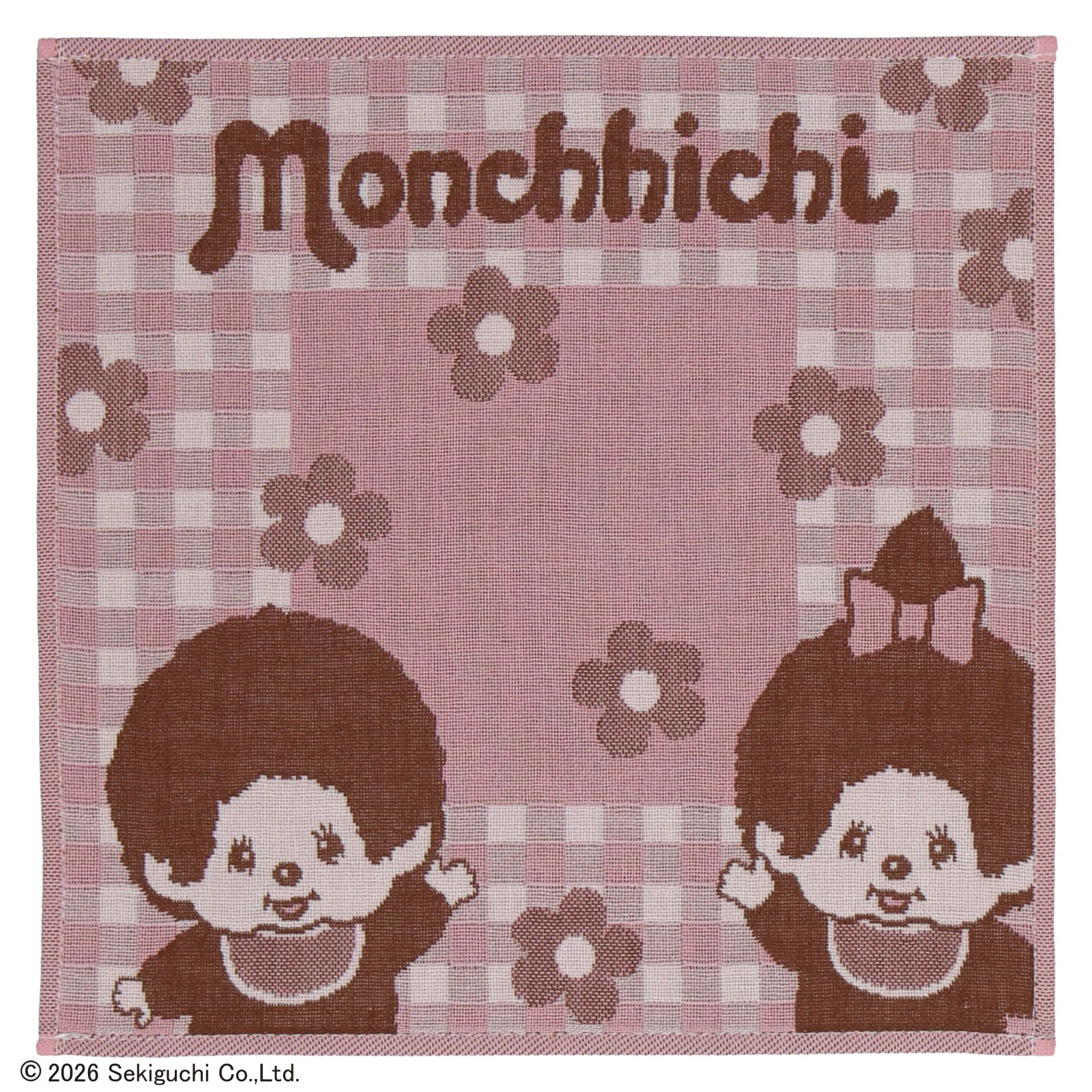 🎀【預訂】 Monchhichi-kun & Monchhichi-chan 三層紗布手帕 P