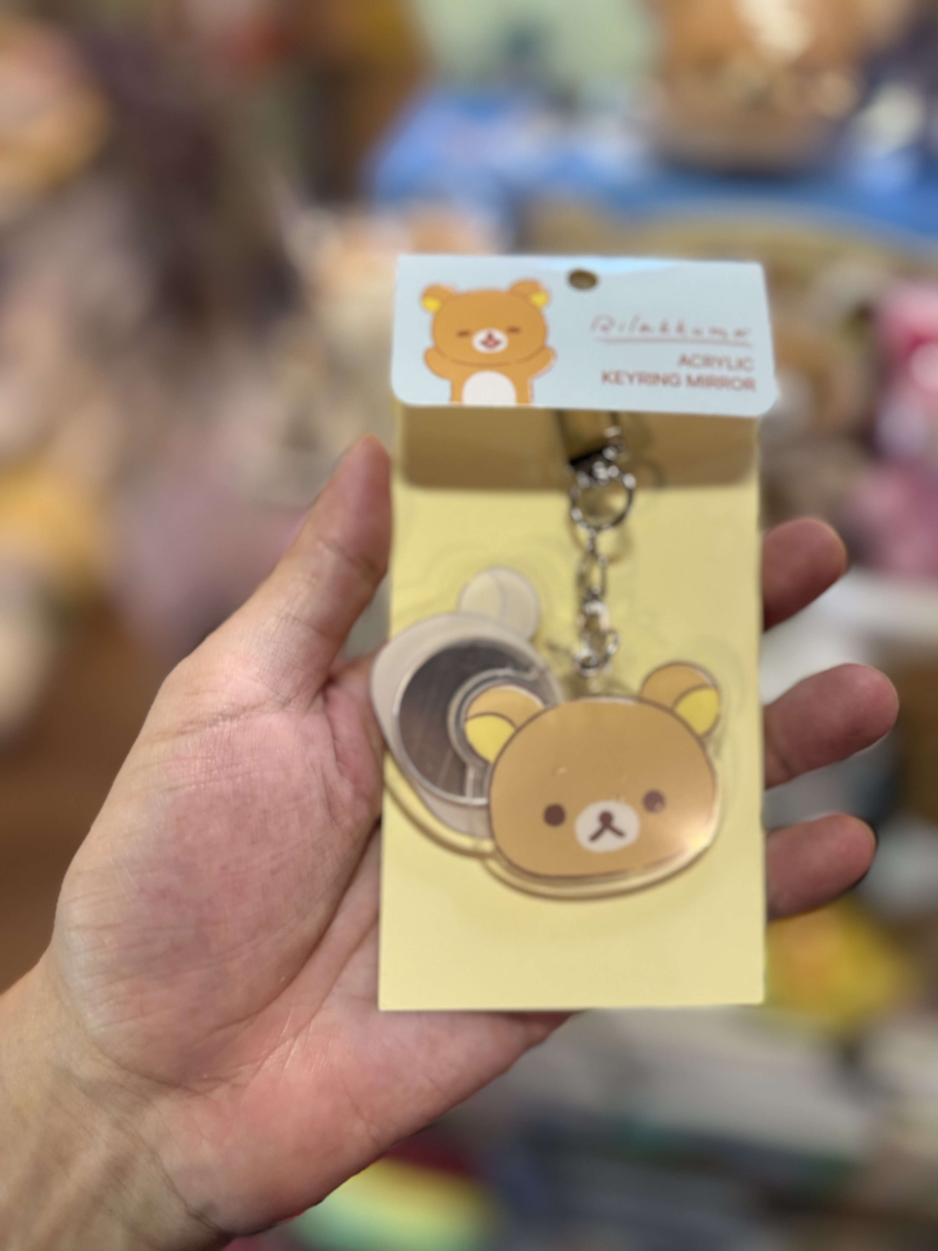 《現貨》全新韓國限定 Rilakkuma小鏡仔掛飾