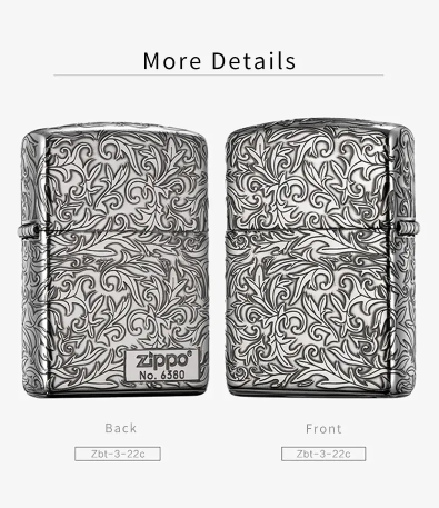 Zippo 日版  唐草 加厚版-銀色  防風打火機 原裝行貨 美國製造 ZBT-3-22C /ZA-3-22C  防風打火機 | ZIPPO 指定授權經銷商 |美國製造 | 收藏 - 隨機號碼