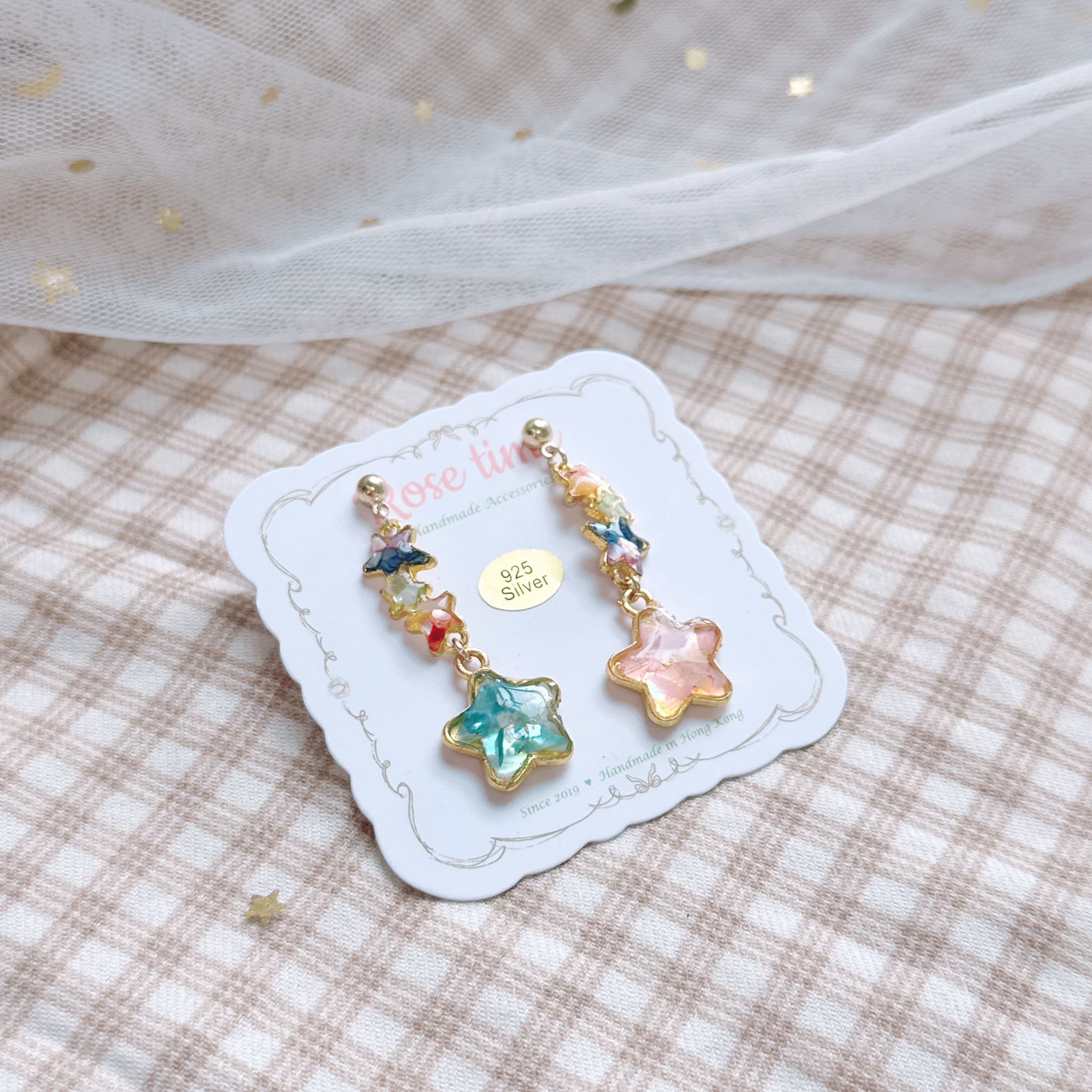 一閃一閃小星星⭐️ 貝殼耳環