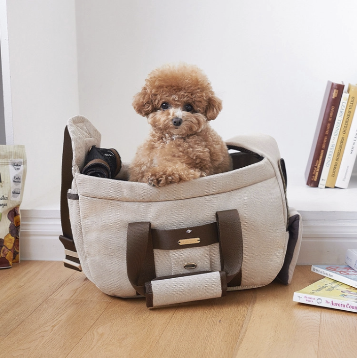 SuperPet 🇰🇷 經典絎縫寵物單肩斜孭袋(SP001)