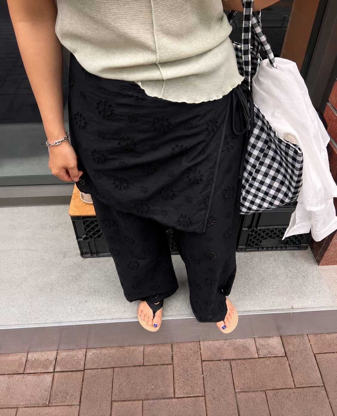 東大門預購 | Lace pants(連圍裙)