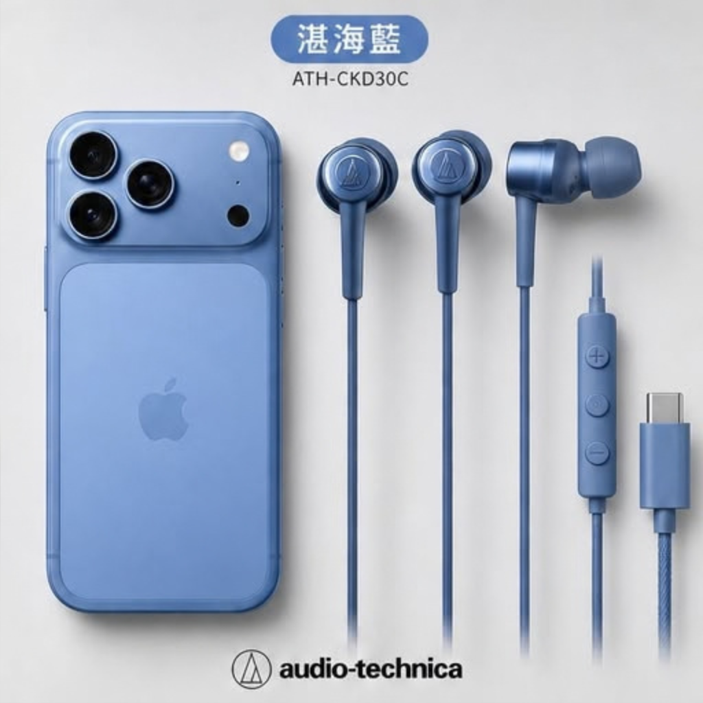 日本鐵三角 Audio-Technica ATH-CKD30C USB Type-C™️ 耳道式耳機