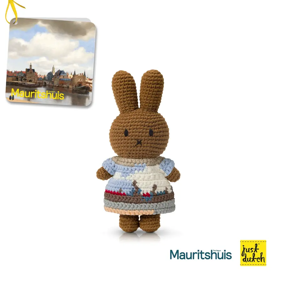 📦訂購 台灣代購 荷蘭 Just Dutch 手工編織 米菲 Miffy Melanie 荷蘭莫瑞泰斯皇家美術館 台夫特風景洋裝 公仔