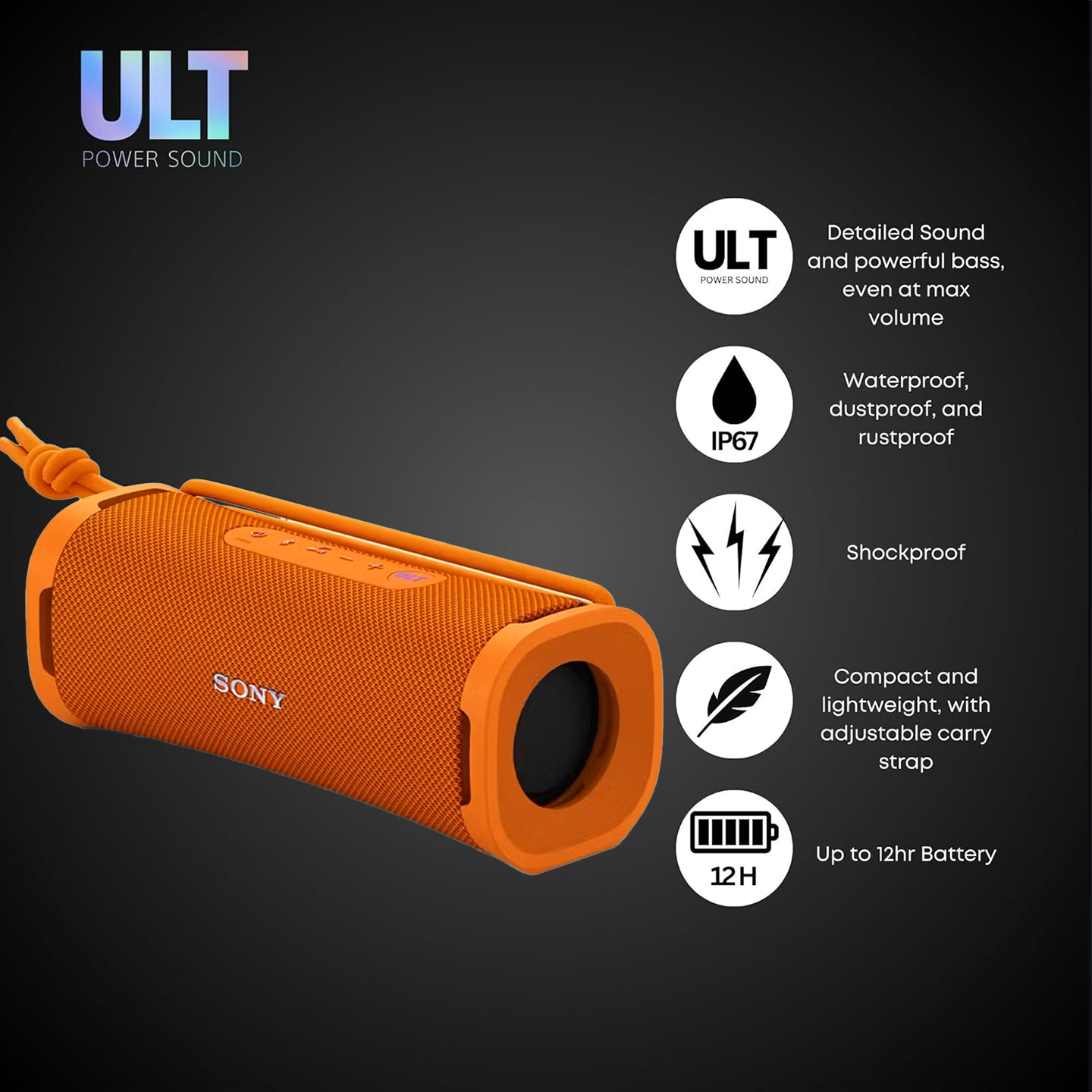 Sony ULT Field 1 Wireless Speaker Orange (SRS-ULT10)