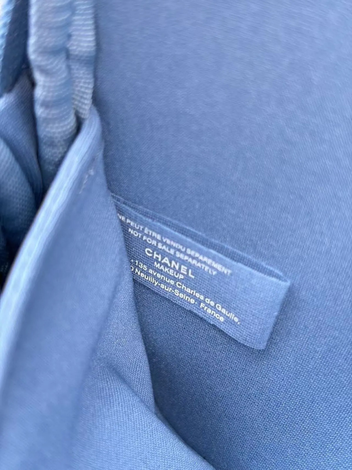 💯Gift Chanel Denim Makeup 限量贈品丹寧牛仔鏈袋 加小圓包 連專櫃紙袋