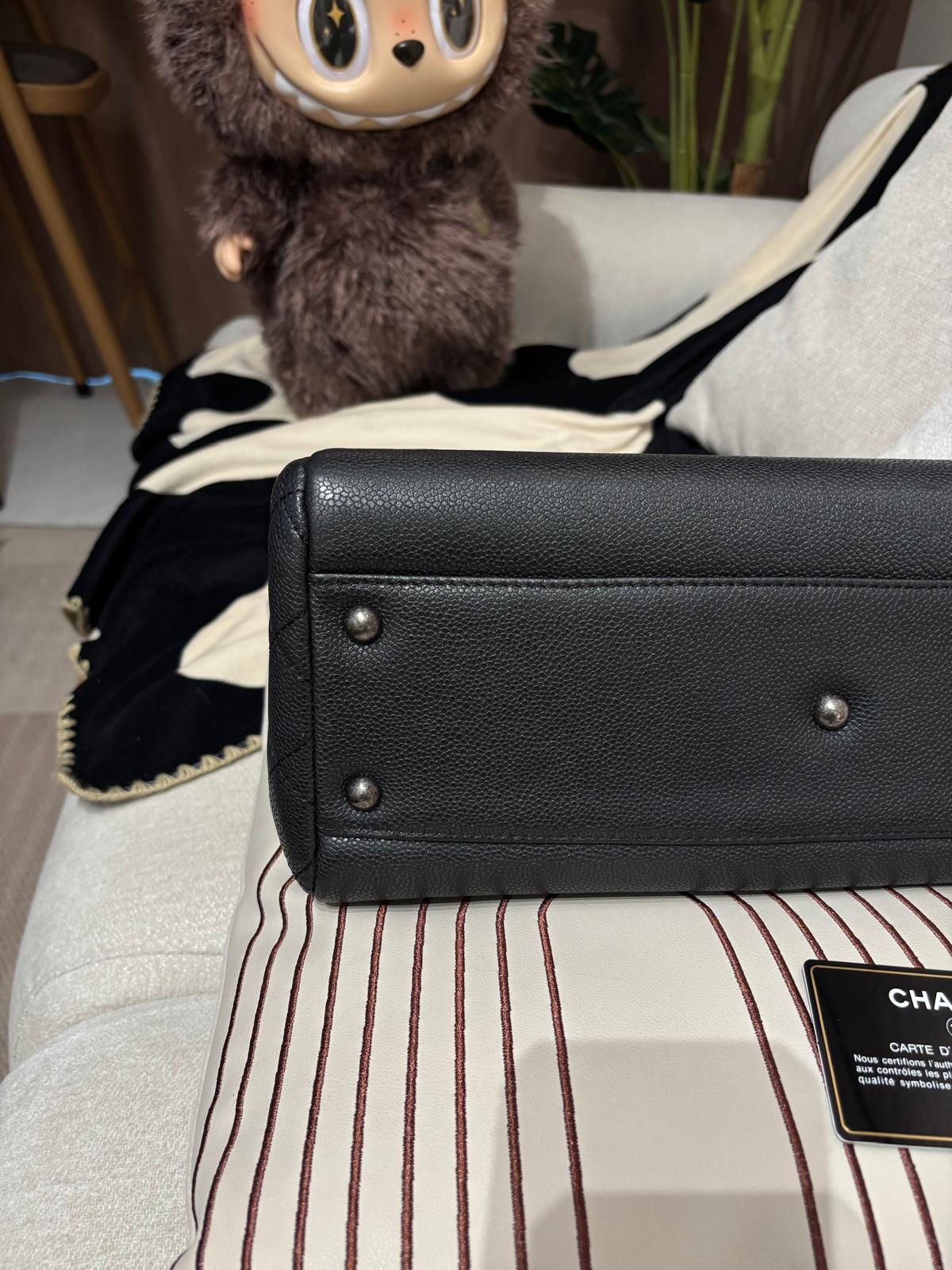 Chanel chain tote bag Caviar Skin grey 100%Authentic,95%new ✅22card✅dust bag 