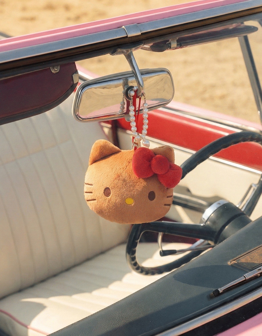 📦訂購 台灣限定 三麗鷗 Sanrio Hello Kitty聯名 絨毛大頭造型收納購物袋吊飾