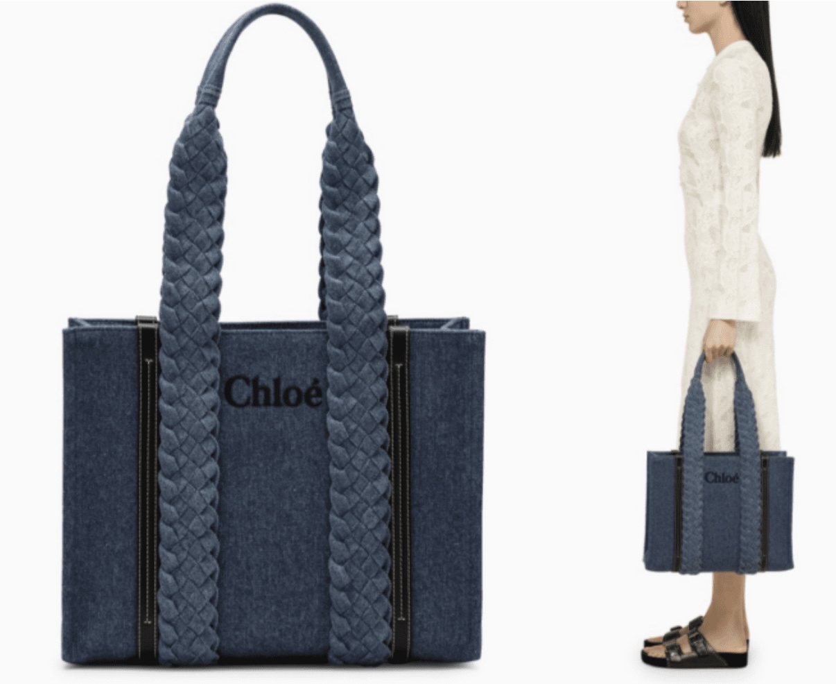 Chloe Woody牛仔中號Totebag 