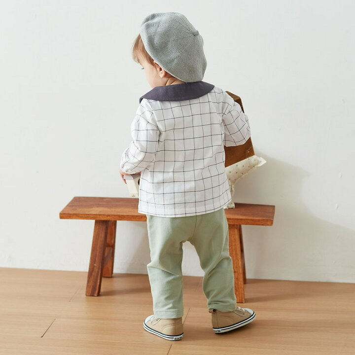 🇯🇵預訂 日本直送🇯🇵三色格紋圓領長袖上衣