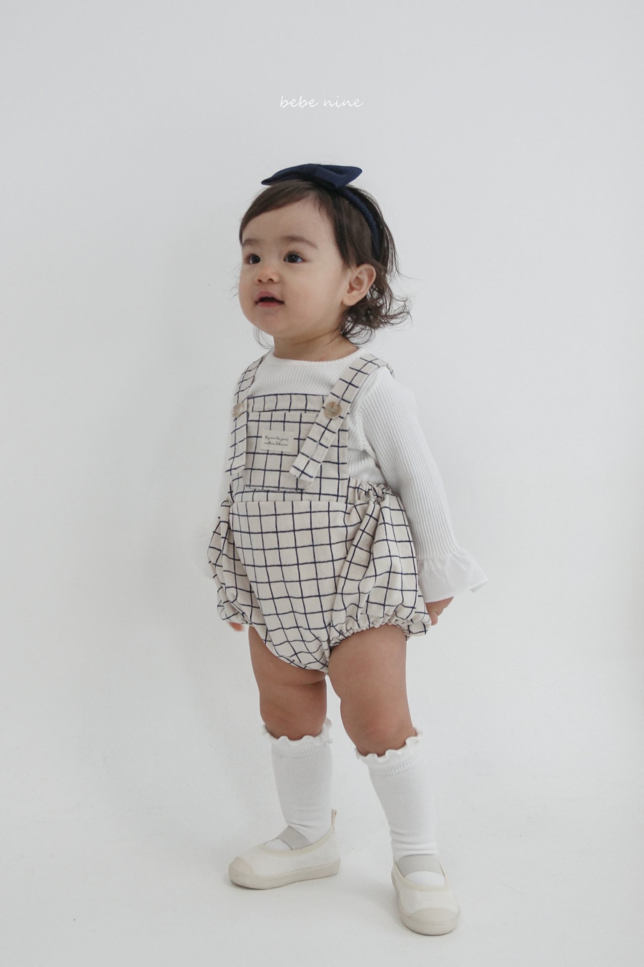 🌸預訂 韓國直送🌸🇰🇷Bebenine兩色條紋格紋吊帶包屁褲