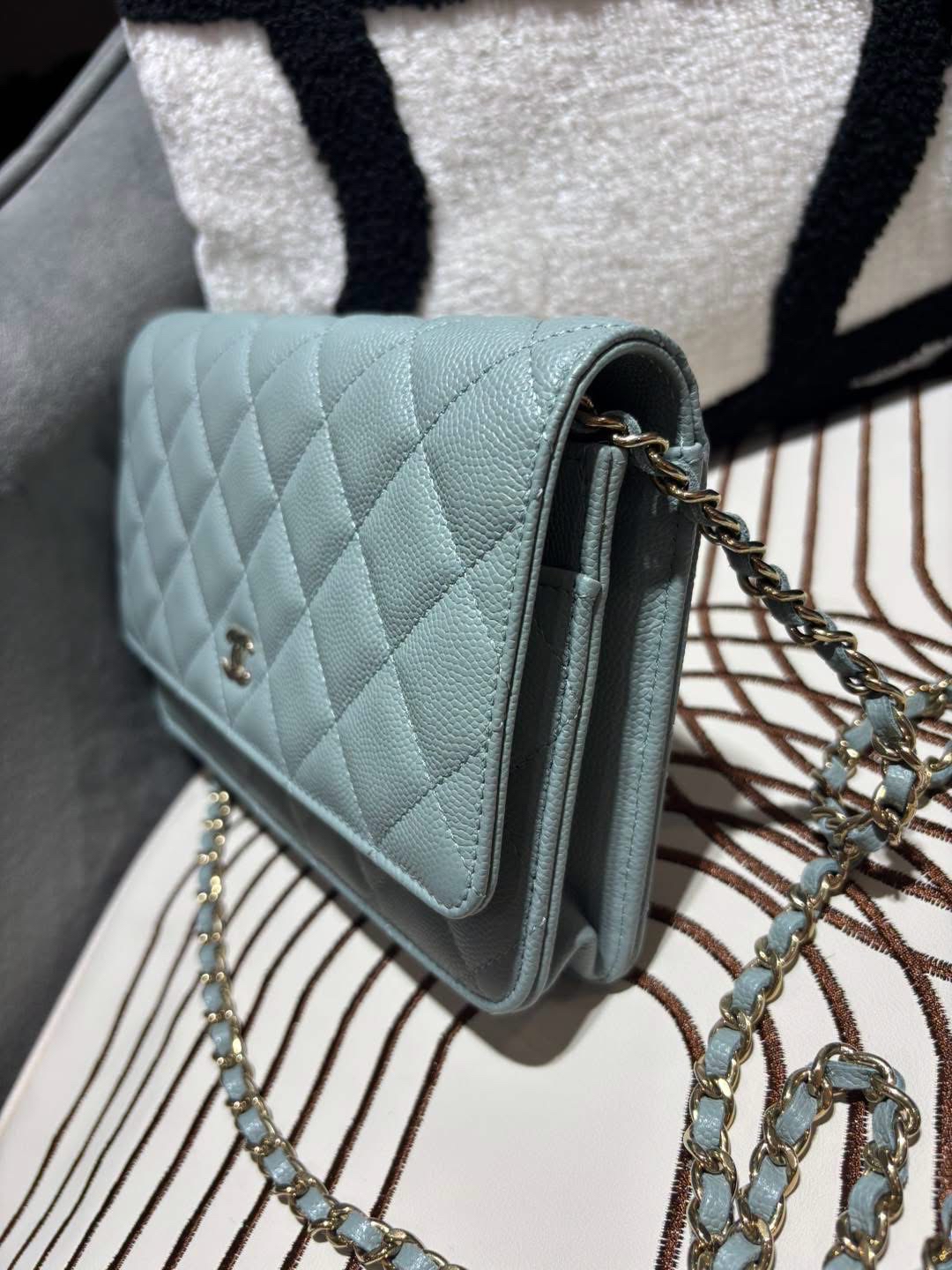 全新 Chanel Wallet On Chain 荔枝牛皮 100%Authentic, Brand New 全新 ✅晶片✅Dust bag✅Box