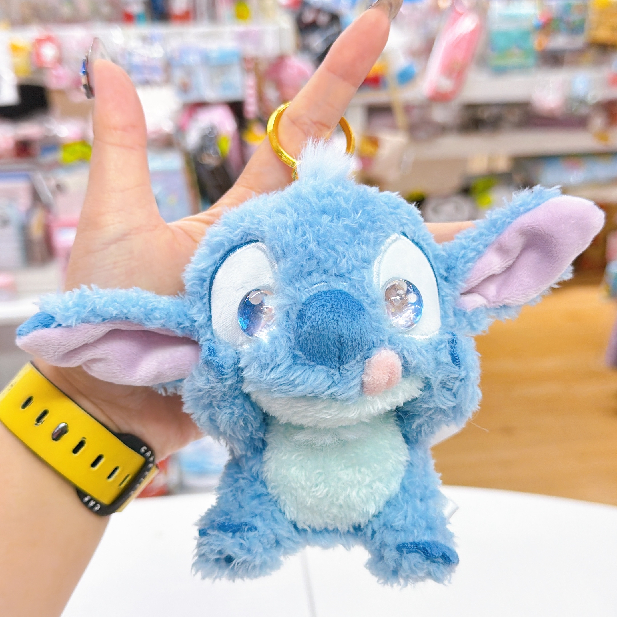 日本直送東京迪士尼限定新款史迪仔bling bling 眼系列公仔