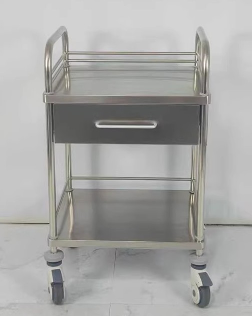 AD-CT06 Stainless Steel Trolley (Single Drawer) 不銹鋼換症車 (For inquiry only 此產品需報價)