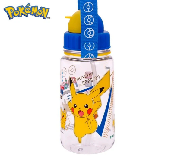 Pokemon 350ml 膠水樽連飲管及頸繩
