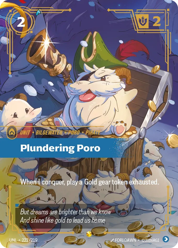 [ Unleashed - Overnumber ] UNL-222/219 Plundering Poro