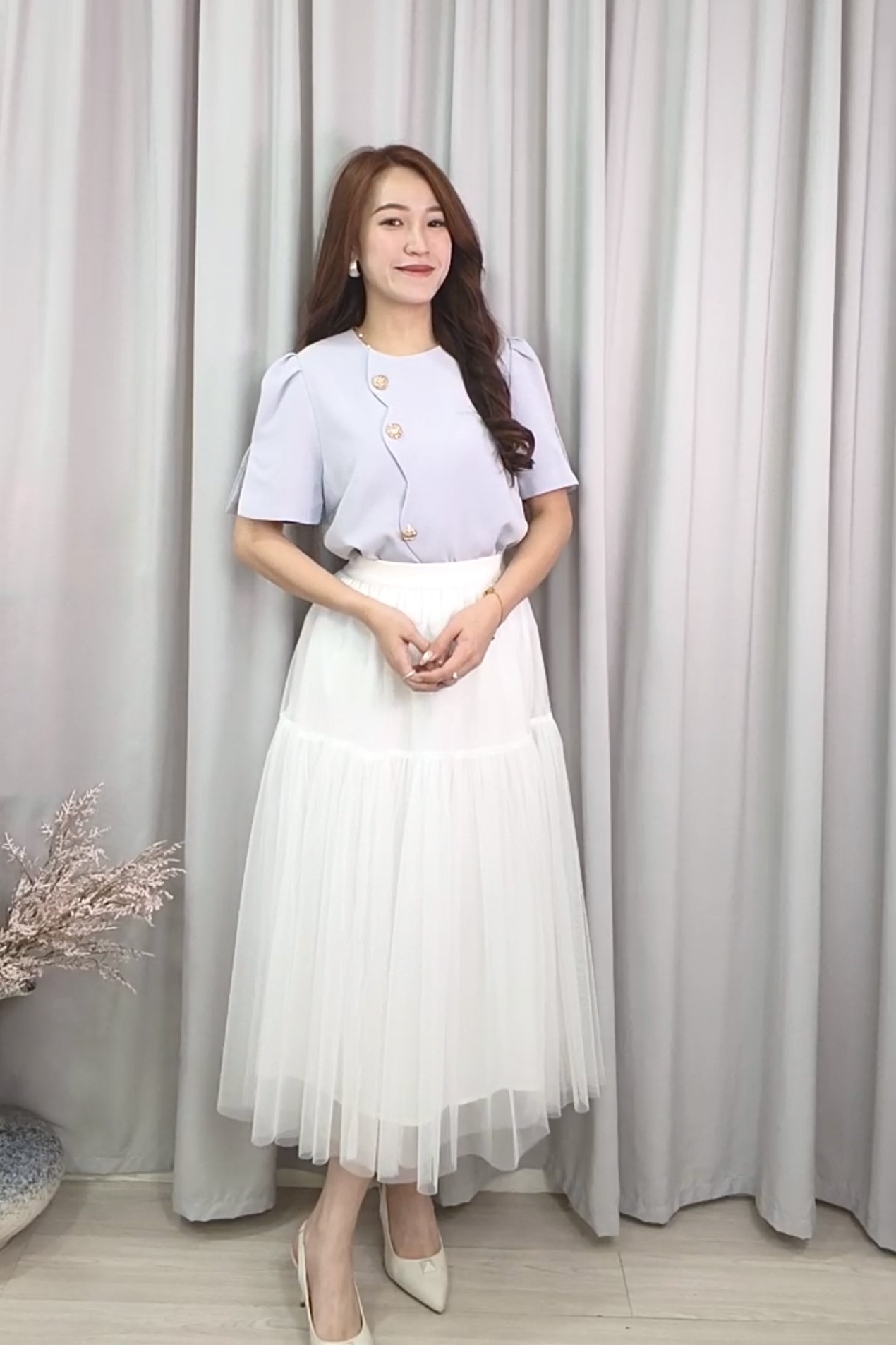 210556 Modern Cheongsam-Inspired Top