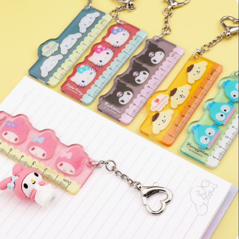 【預訂】韓國直送 Sanrio 7cm 迷你直尺鑰匙圈