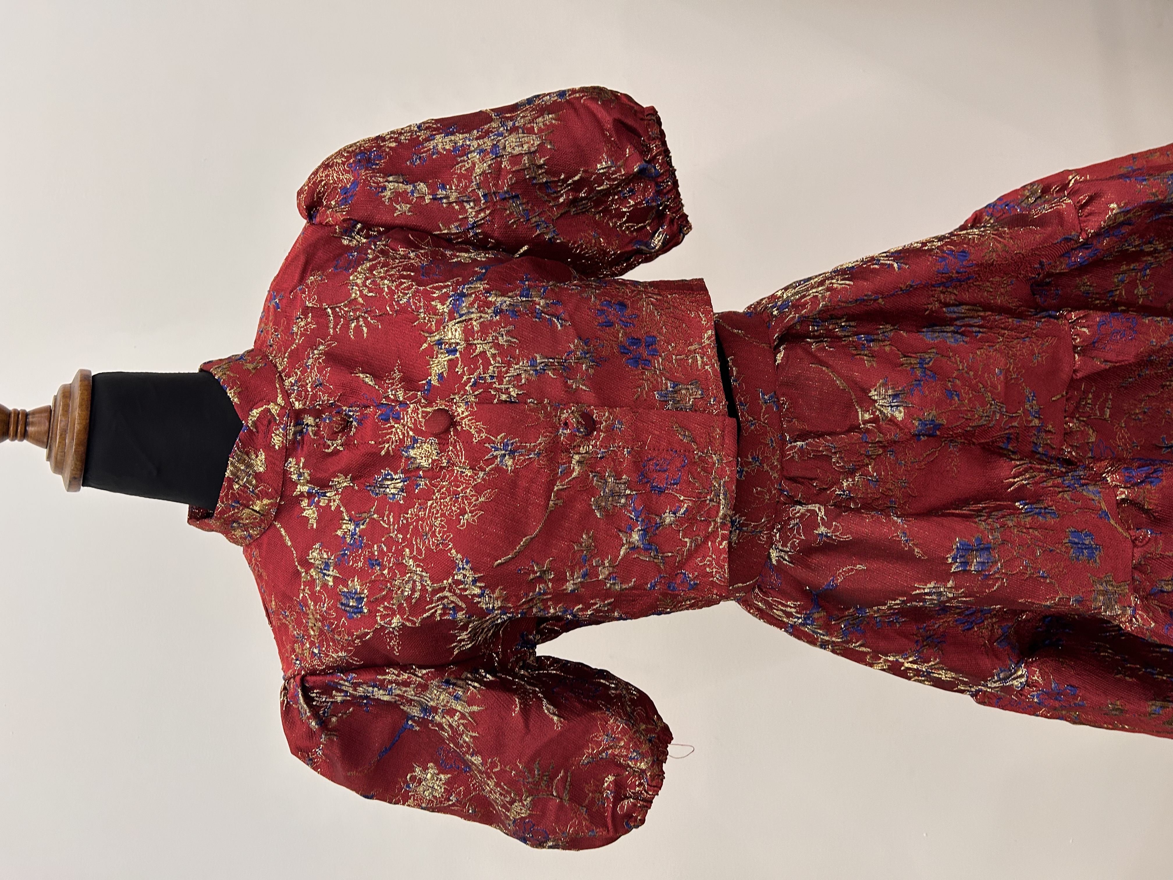 580.WB Embroidered 2 pieces CNY Top + Skirt