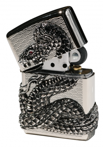 Zippo - ZBT-1-30B / ZA-1-30B 日版 紅寶石銀蛇 防風打火機 | ZIPPO 指定授權經銷商 | 美國製造 | 收藏