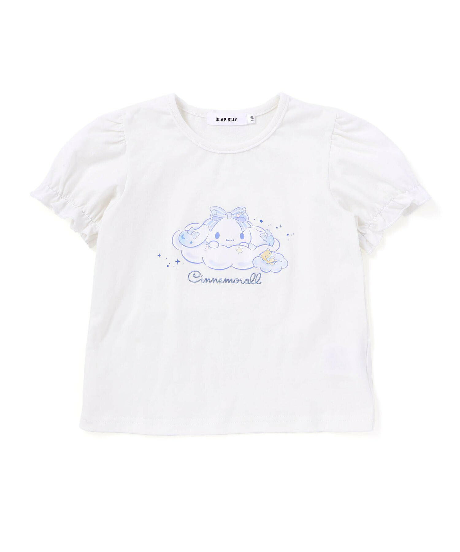 🆕【⭐訂購⭐】🇯🇵日本直送🌀#肉桂狗/ #布丁狗  泡泡袖印花TEE+格紋喇叭胸衣 兩件套🌀[ELBA-0161][260310]