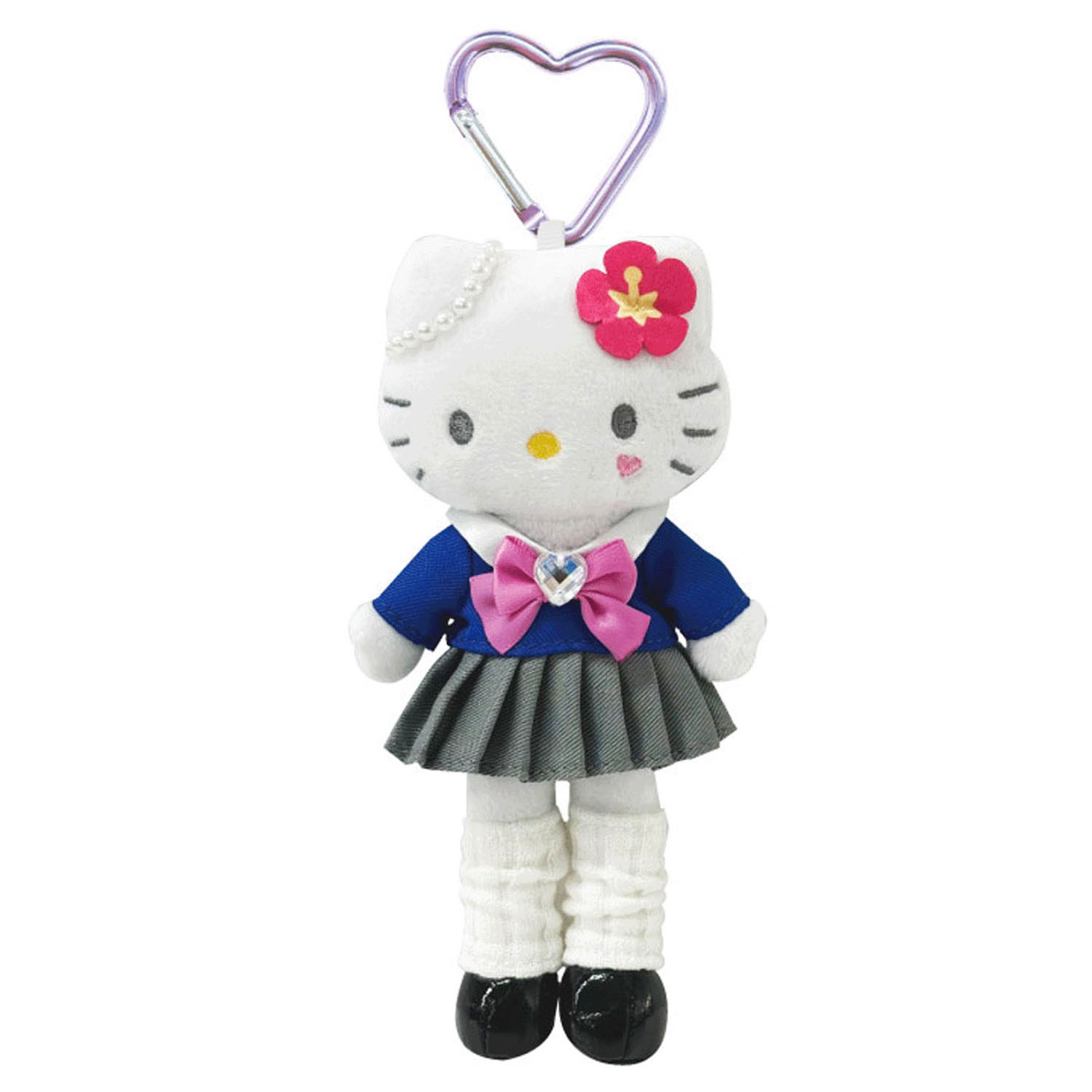 Sanrio - 長腿公仔掛飾 (校服Hello Kitty款)