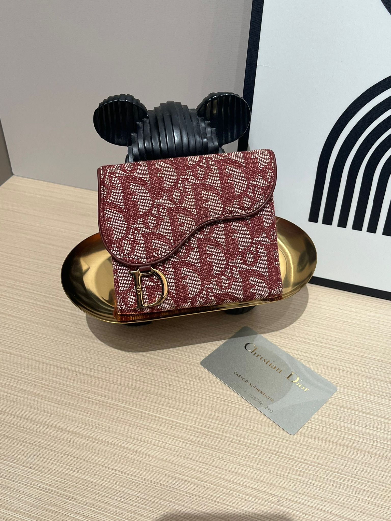 Dior Saddle Card Holder 100%Authentic, 95%New ✅Card