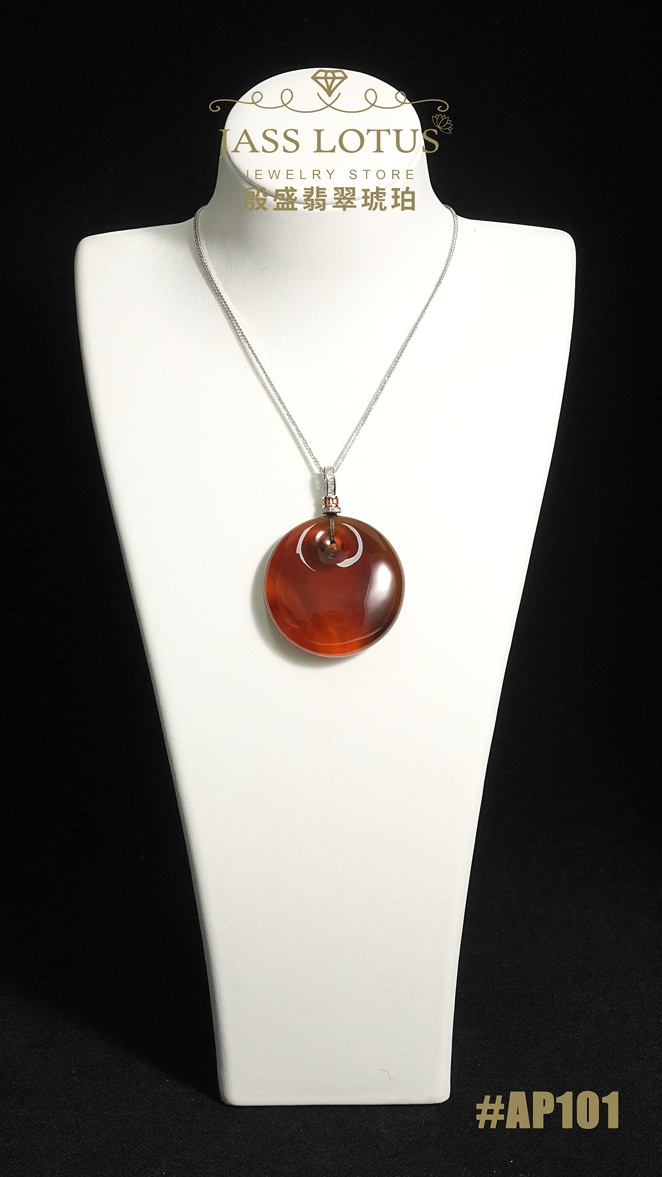 緬甸天然琥珀紫羅蘭珀公主扣吊墜