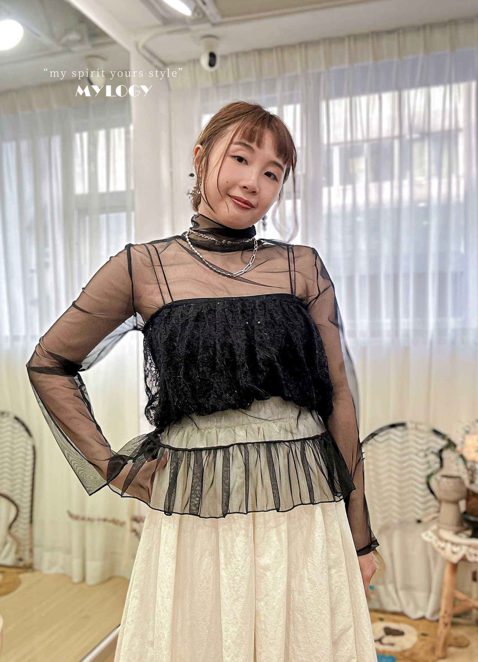 暗地裡高調～蕾絲蘇蘇亮片雲朵綁帶馬甲 CE0001