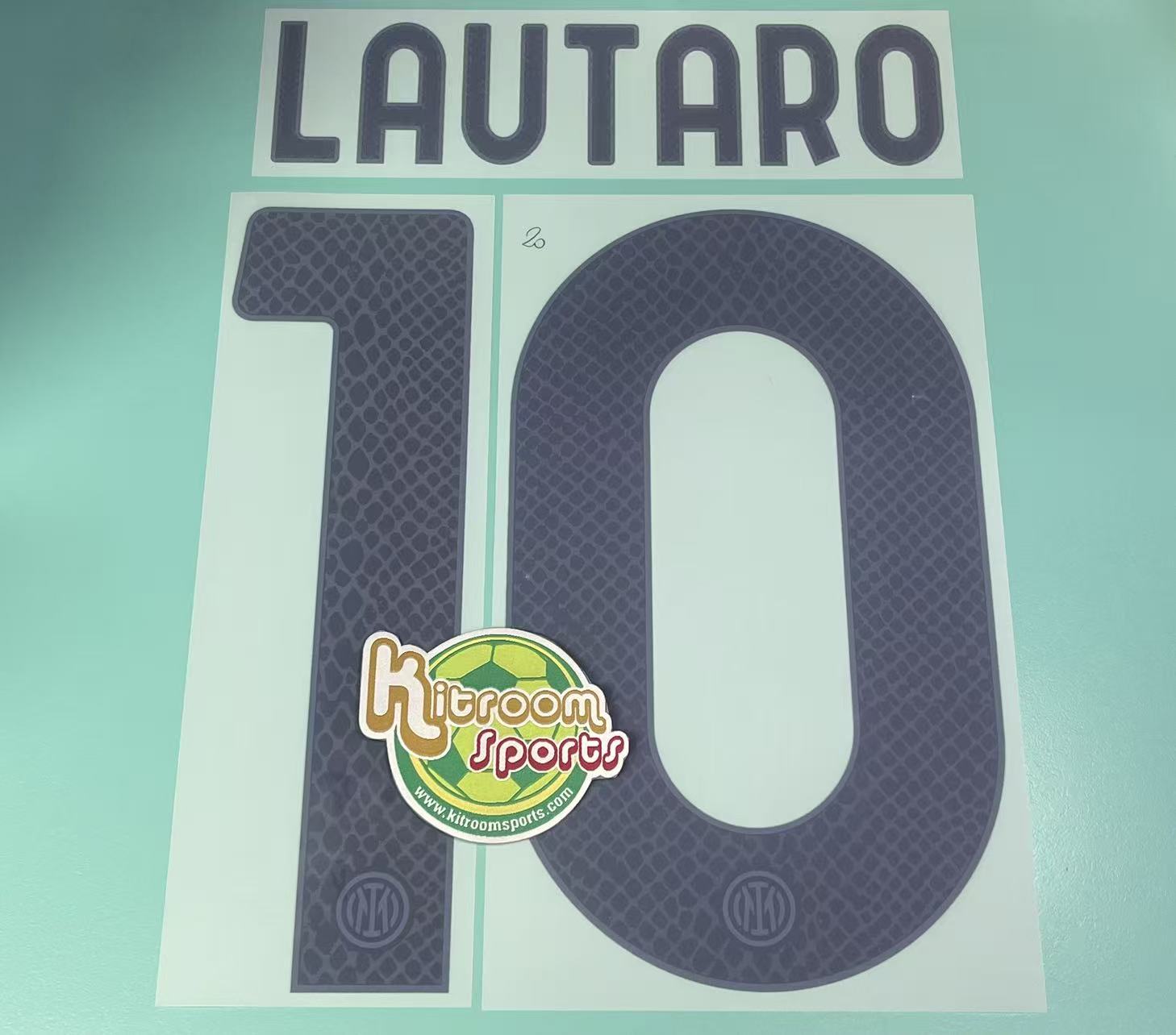 2024-25 Inter Milan Away Nameset #10 LAUTARO