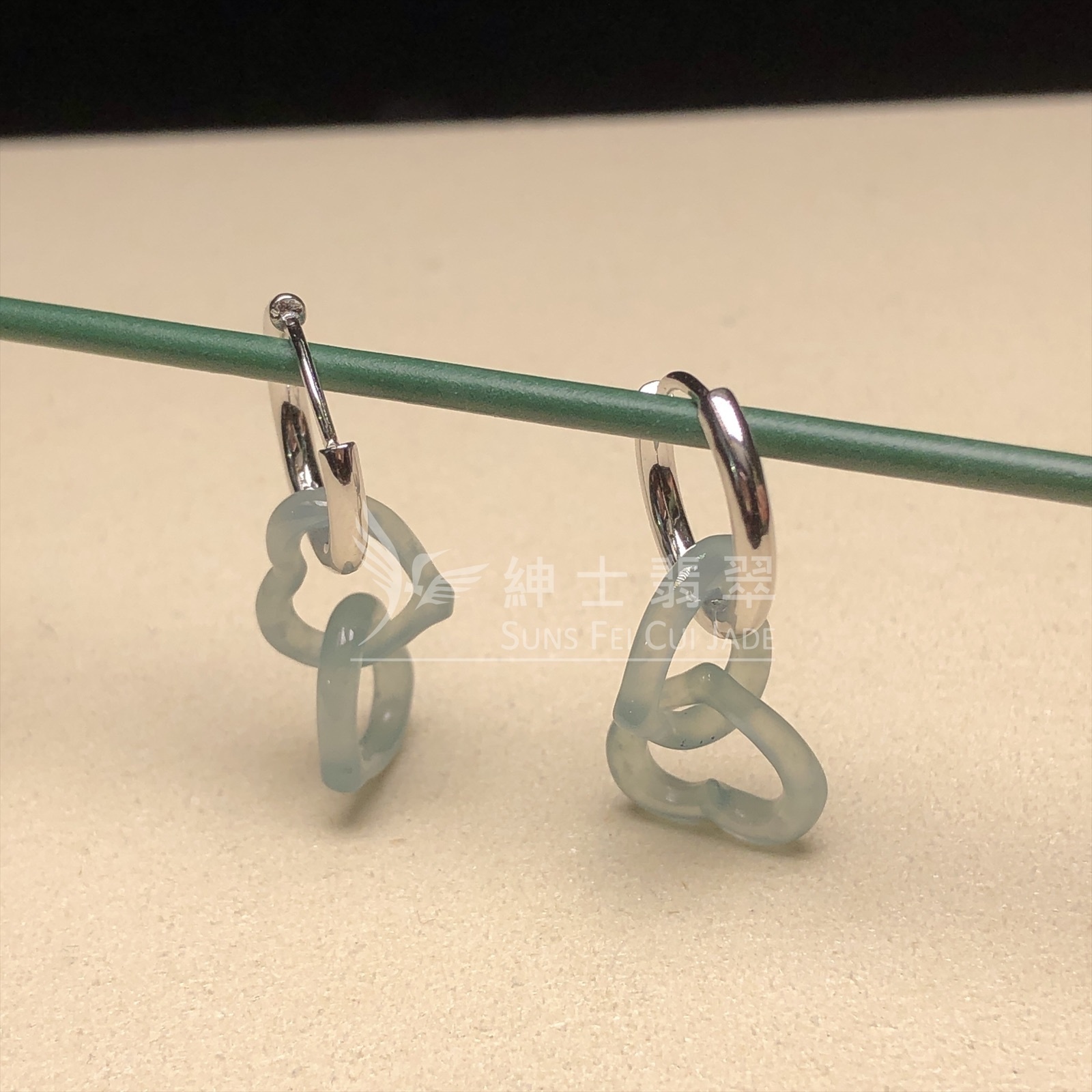 冰種心連心耳環 ME00033