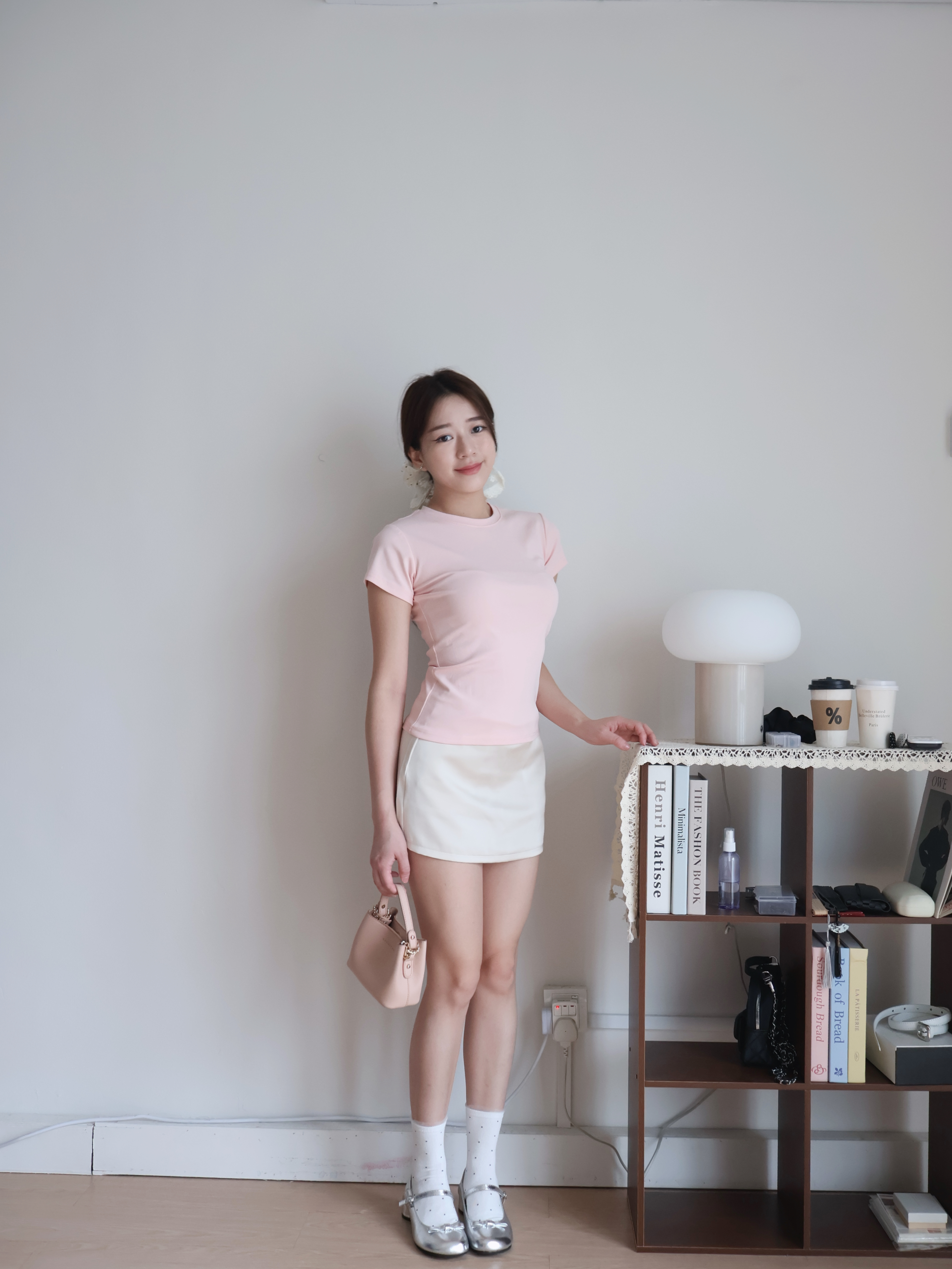 Edith Low Waist Skirt | Beige