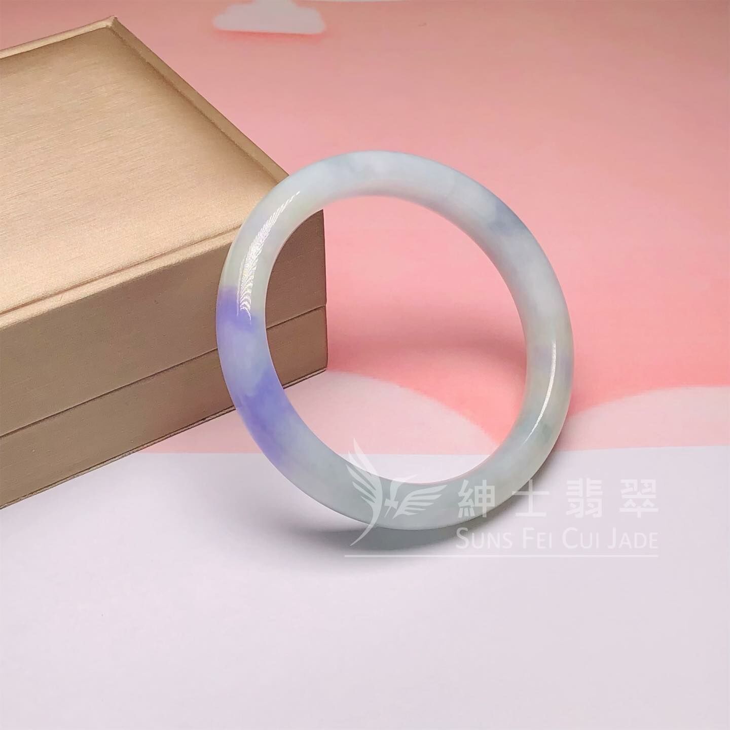 桃紅春福鐲55.7mm