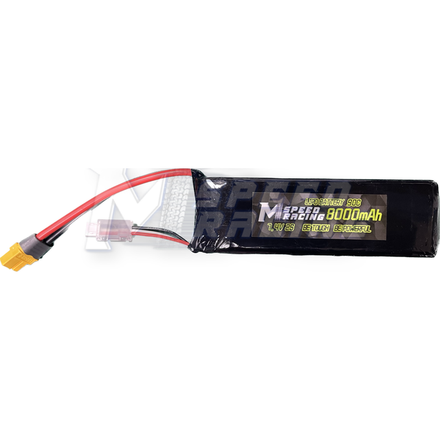 MSpeed Racing LIPO Battery 2S 7.4V 8000mAh 90C XT60 Plug 138*43*24 ...