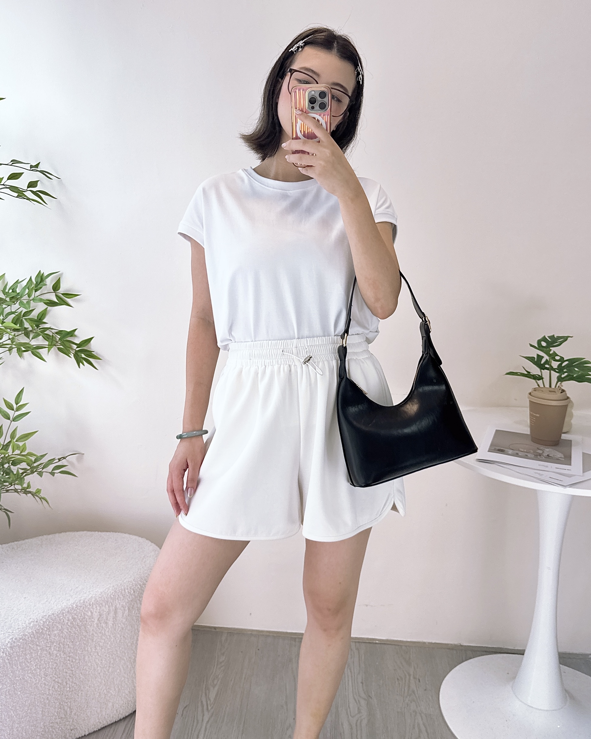 高質滑嘟嘟彈性珍珠棉短褲 3色