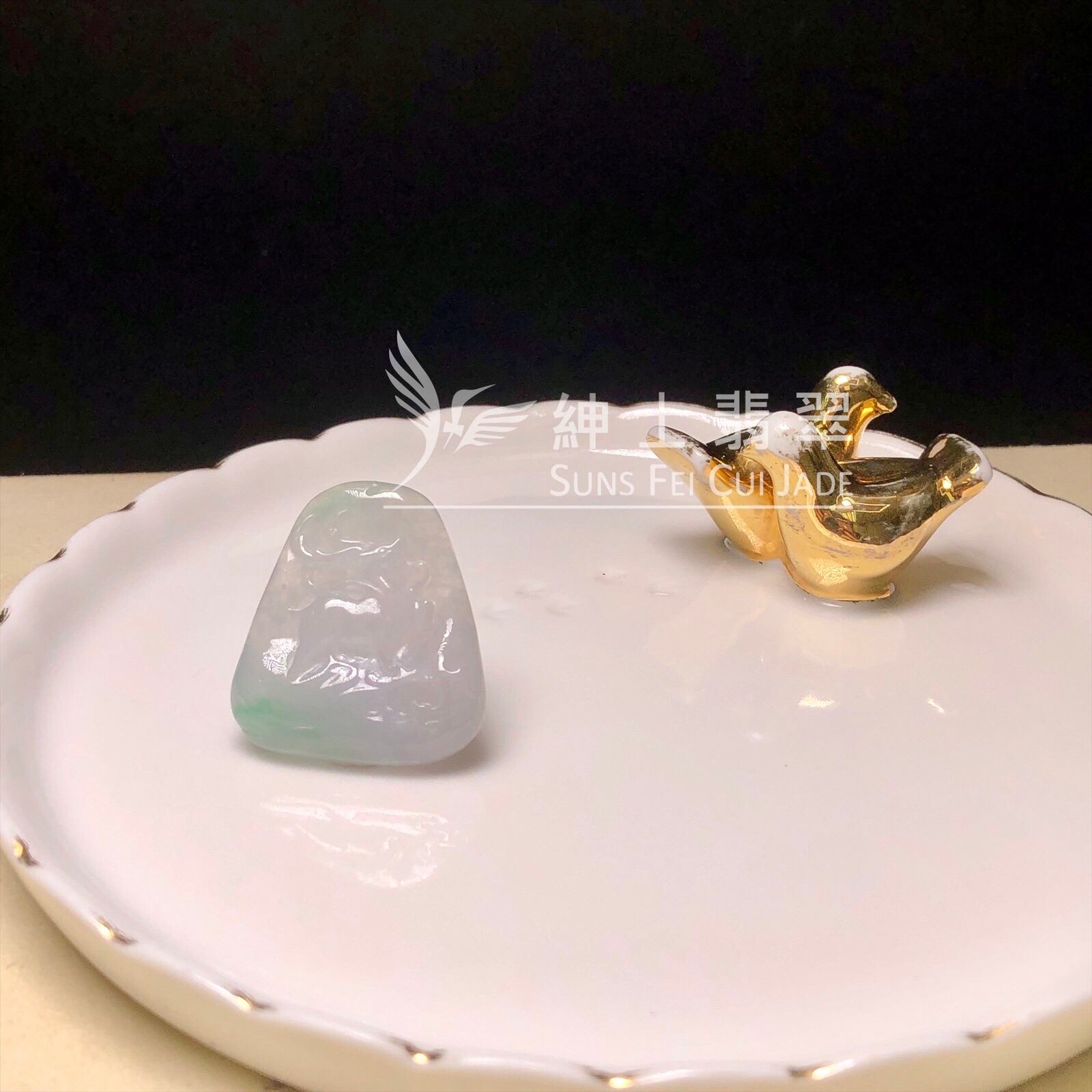 YK00107 金絲翡翠福鹿雙全