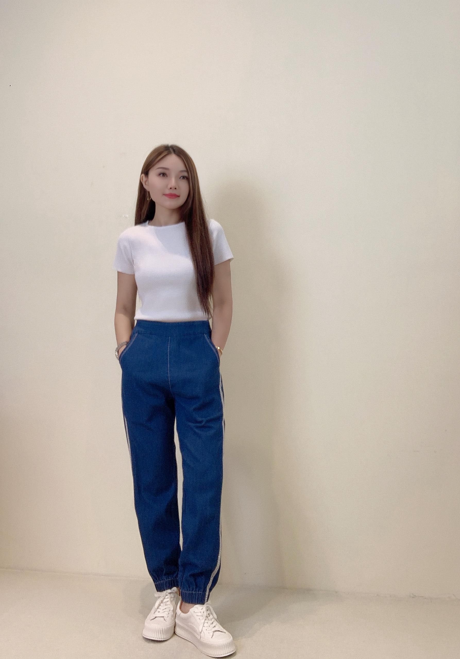 柔软牛仔长裤 815