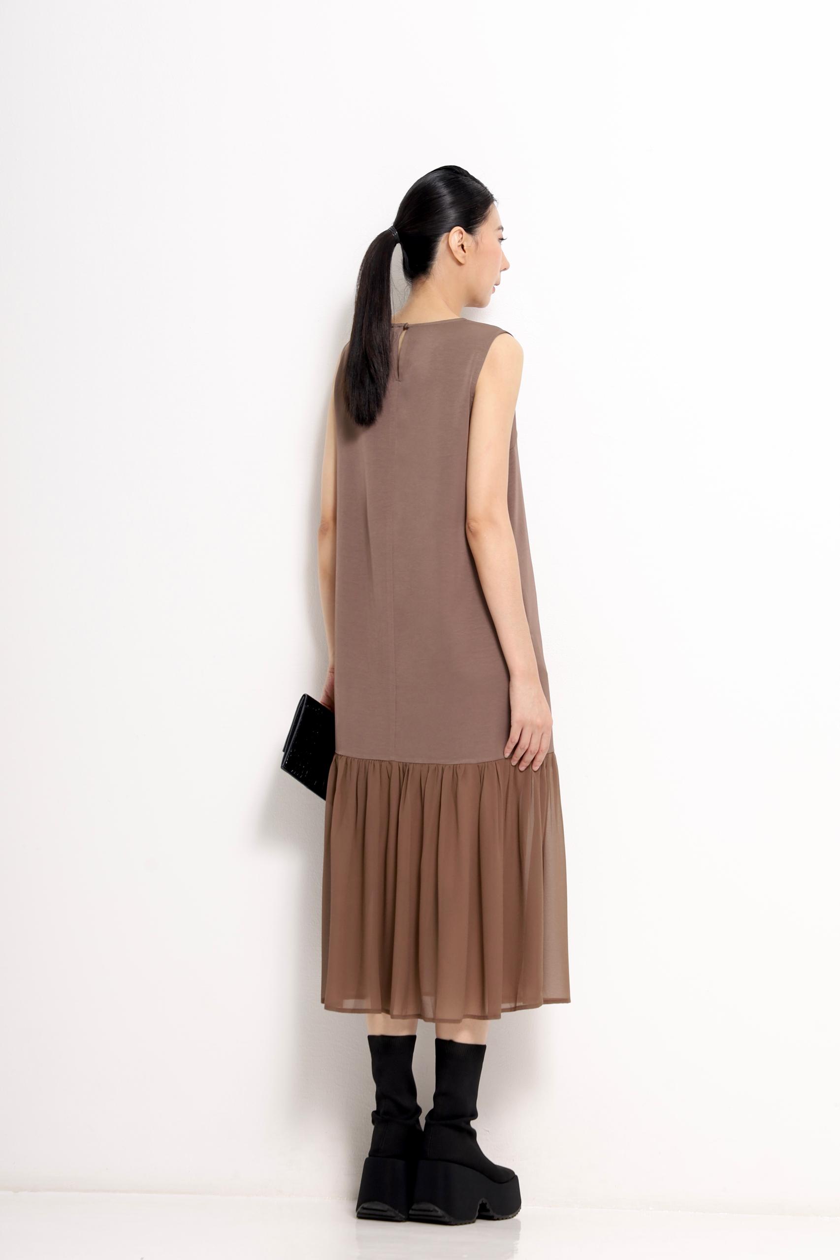 CD2158 SOLID LOOSE MAXI DRESS