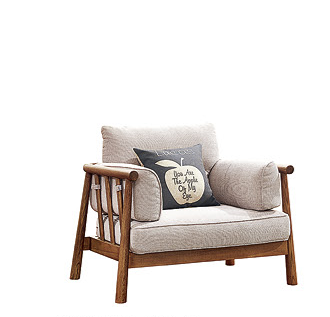 實木單人梳化 74