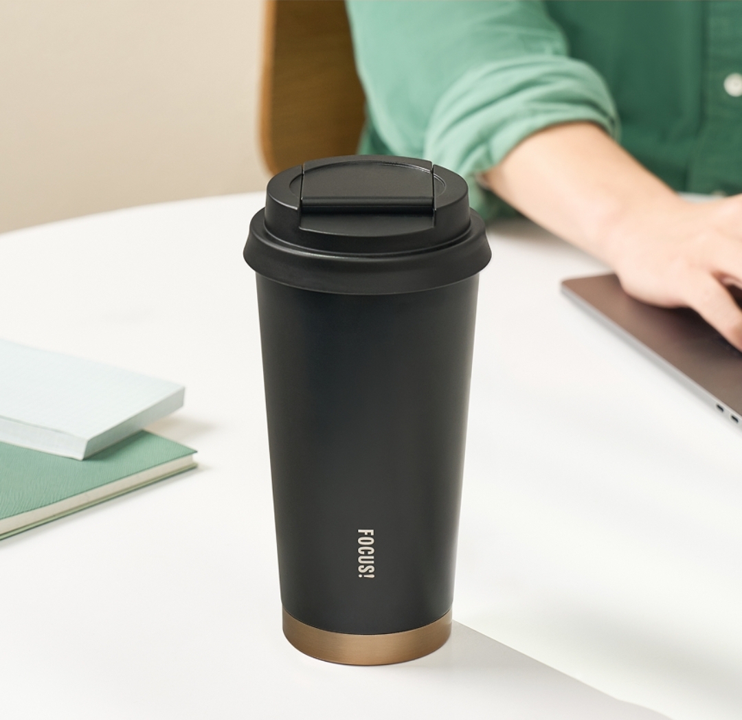 Starbucks 客製刻名杯(黑色金邊 473ml)