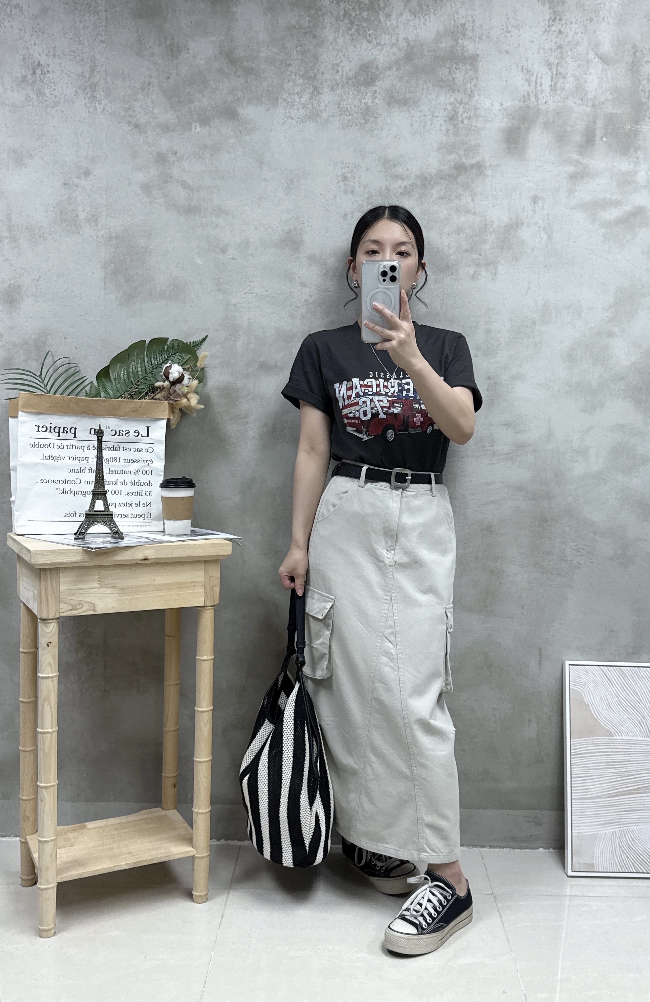 G19 洗水復古print Tee