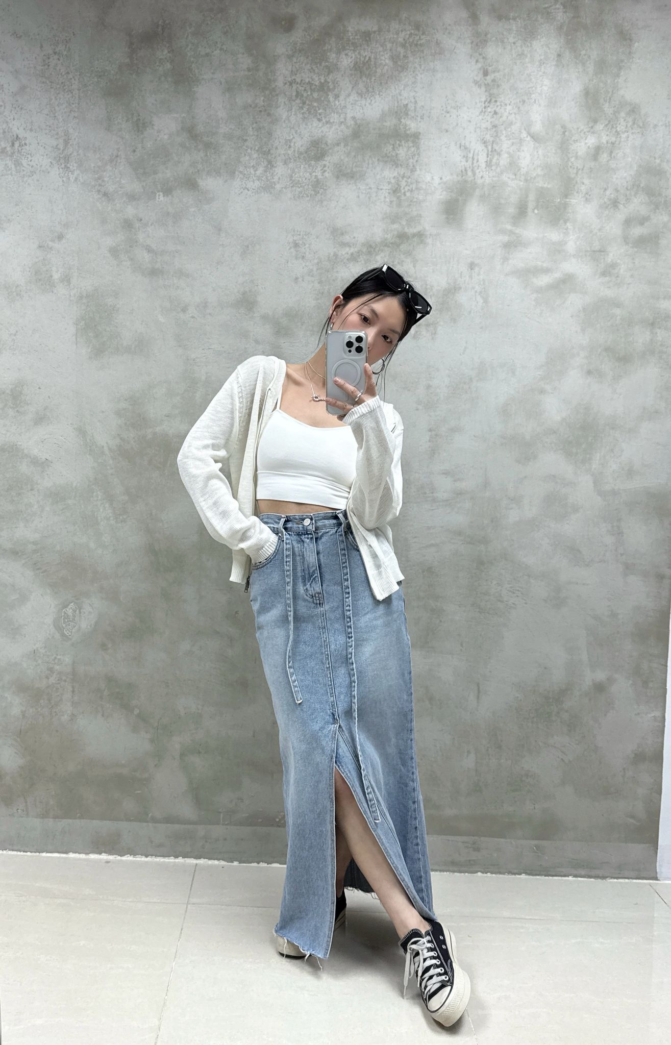 A08 雙拉鍊針織外套